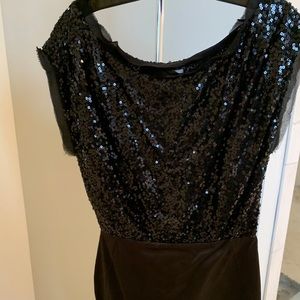 BCBG Generation black sequin top dress